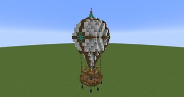 Cozy White Hot Air Ballon Minecraft Map & Project