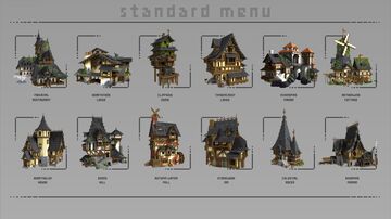 Medieval Houses Menu Minecraft Map & Project