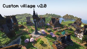 Custom survival village I Full interior I Regular and custom loot I Secret room I Download Minecraft Map & Project