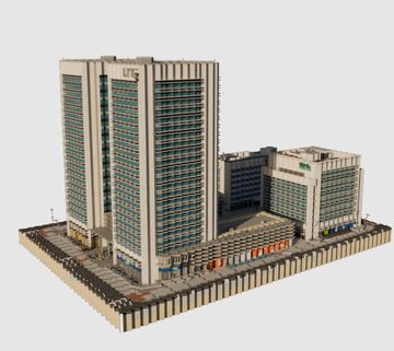 [1:1] World Trade Center, Zaragoza 🇪🇸 Minecraft Map & Project