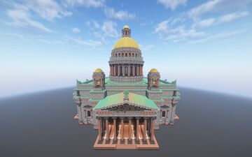 St. Isaac's Cathedral (Исаа́киевский собо́р) Minecraft Map & Project