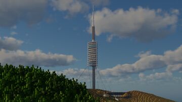 [1:1] Torre de Collserola, Barcelona 🇪🇸 Minecraft Map & Project