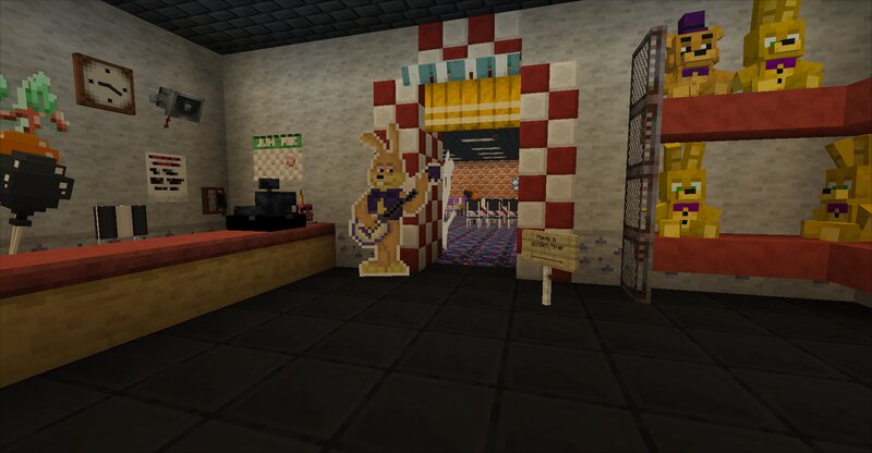 Fredbear's Diner - update map on Java Edition 1.20.1