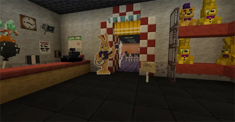 Fredbear's Diner - update map on Java Edition 1.20.1