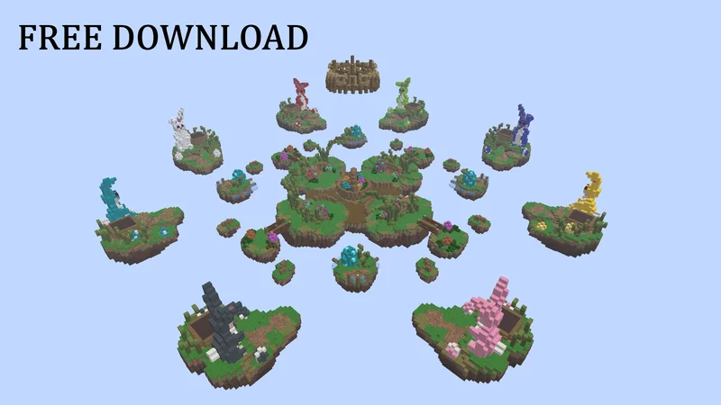 Egg Hunt BedWars Maps 1.21 (Free) (Java Edition) Minecraft Map