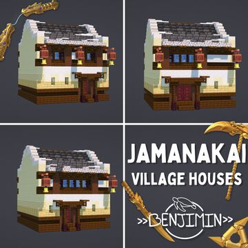 Lego Ninjago Village Houses Minecraft Map & Project