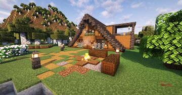 The Estuary Edge (Full Interior) (Small Starter House) Minecraft Map & Project