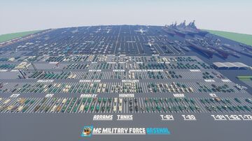 MC Military Force Arsenal 340+ Builds Collection V12 Minecraft Map & Project