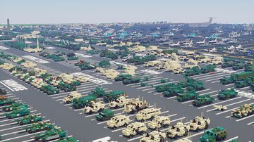 MC Military Force Arsenal 360+ Builds Collection V14 Minecraft Map & Project