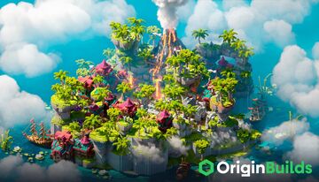 Spawn - Volcano Island - 450x450 Minecraft Map & Project