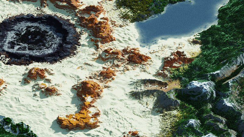Radioactive World - 6000x6000 [WorldPainter]