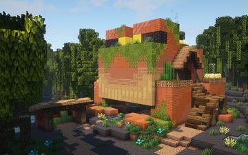 Frog House | Full Interior | World Download Included Minecraft Map & Project