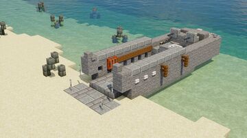 D-Day Higgins Boat Landing Craft LCVP Minecraft Map & Project