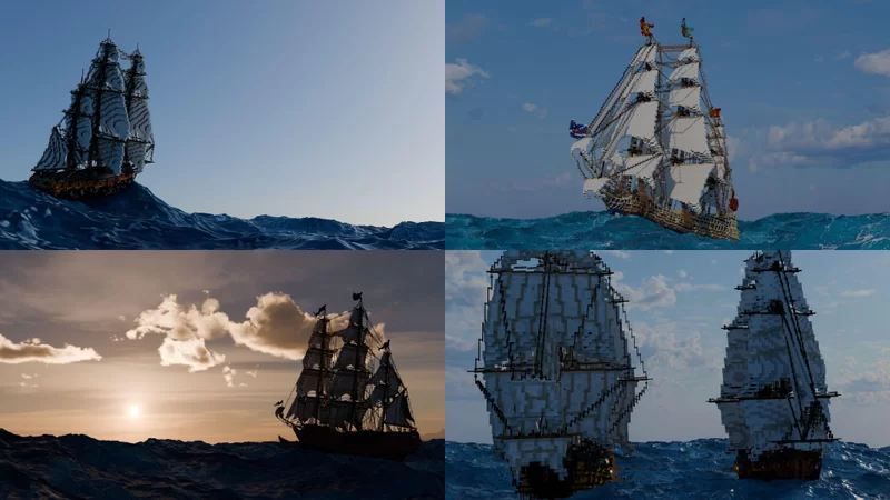 Various Ship Render Collection