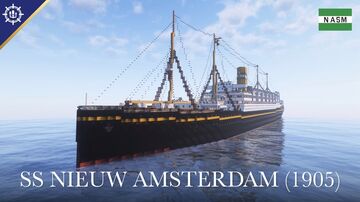 SS Nieuw Amsterdam (1905) Minecraft Map & Project
