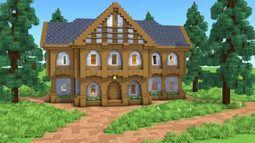 Medieval House – Fully Decorated Interior | Download Minecraft Map & Project