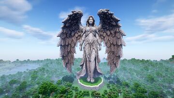 Minecraft Angel Statue V34 Free 𓆩𓆪 Minecraft Map & Project