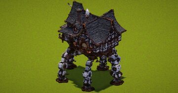 Walking House Minecraft Map & Project