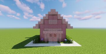 8x8 Pink House Minecraft Map & Project