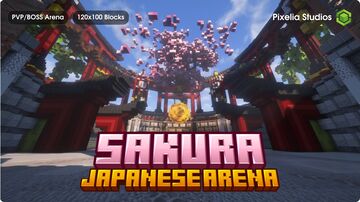 Sakura | Japanese Arena | Boss/PVP/Mob Arena Minecraft Map & Project