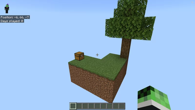 My classical skyblock map with achievements bedrock Minecraft Map