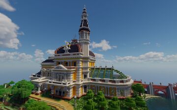 Old Mansion with interior (Renaissance) Minecraft Map & Project