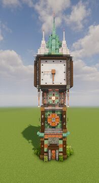 Steampunk clock tower Minecraft Map & Project