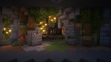 🗿Traders’ Camp at the Ruin🌳 Minecraft Map & Project