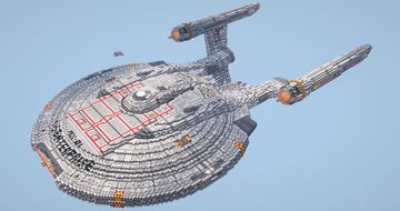 Star Trek: NX-Class Refit - NX-01 S.S. Enterprise (1:1) Minecraft Map & Project