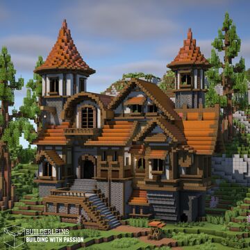 Sunset mansion Minecraft Map & Project