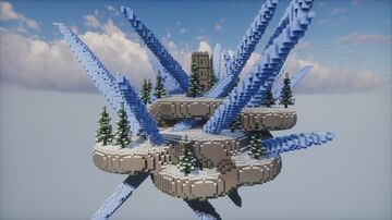 Ice Spikes - Sky Islands | Skyblock, Skywars, Bedwars Islands| Free Download Minecraft Map & Project