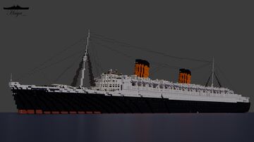 RMS Queen Elizabeth | 1:1 Scale Minecraft Map & Project