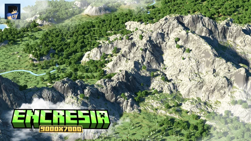 Encresia 1.20.1+ - 1.21+  |  9000x7000  |  Survival Friendly | Custom Caves & Structures | Java & Bedrock
