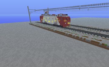 Electric Locomotive Class 40 060-EA in white-red colors by andreireal92 Minecraft Map & Project