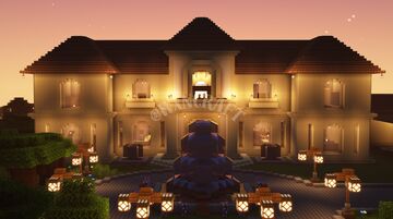 Aesthetic Mansion Minecraft 1.21.4 Minecraft Map & Project
