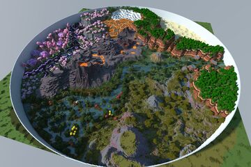 1000 block diameter circle Minecraft Map & Project