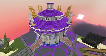 🔰 [FREE] Simple Purple Spawn Kitmap / HCF 153x153 + Road By: CewlDown Minecraft Map & Project
