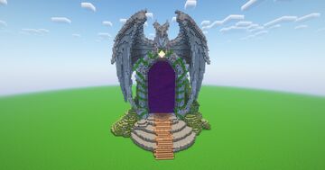 Minecraft Phoenix Nether Portal Statue Minecraft Map & Project
