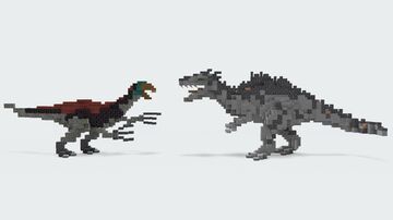 Giganotosaurus & Therizinosaurus Minecraft Map & Project