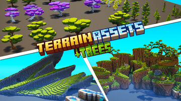 Build-Ready Terrain & Trees Pack DOWNLOAD! 🌿 Minecraft Map & Project