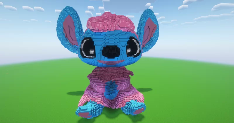 Minecraft Stitch Girl Statue Minecraft Map