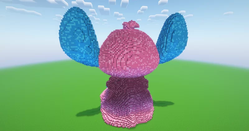 Minecraft Stitch Girl Statue Minecraft Map