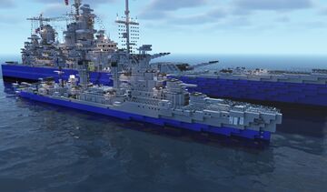 USS Lansdowne DD-486 1:1 Scale Minecraft Map & Project