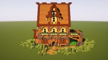 🏠 StoneWood FarmHouse Minecraft Map & Project