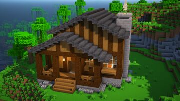 Cozy Cottage +Tutorial 🏡(78) Minecraft Map & Project