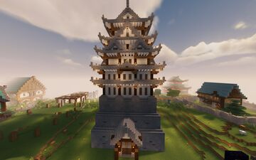 Tall chinese house Minecraft Map & Project