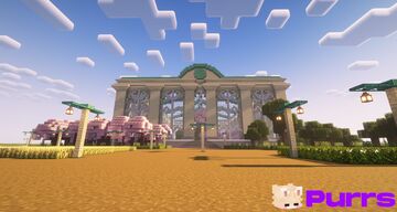 Neoclassical greenhouse Minecraft Map & Project