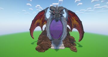 Minecraft Dragon Nether Portal Statue Minecraft Map & Project