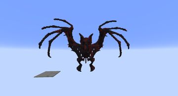 Dark Demonic Bat Skeleton Monster Estatue DOWNLOAD FREE Minecraft Map & Project