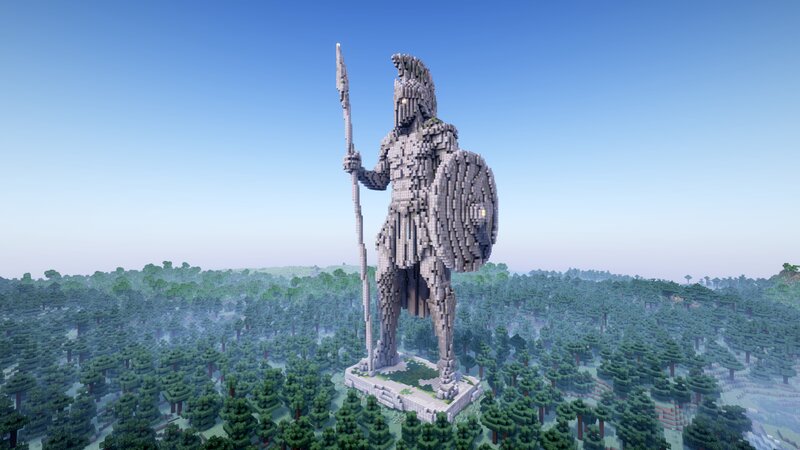 Minecraft Spartan Statue Free Schematic
